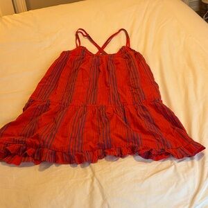 Universal Thread Vibrant Red and Purple dress